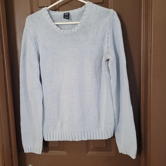 ❤️Gap light blue crewneck cotton sweater pullover - Picture 3 of 4